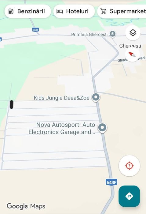 Parcela teren 500 mp intravilan Ghercesti
