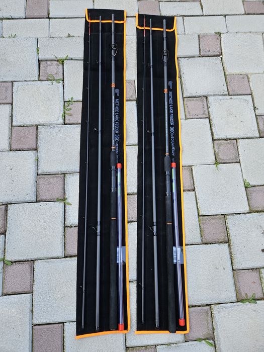 2 × Lanseta Benzar Method Lake Feeder, 3.60m, medium - heavy