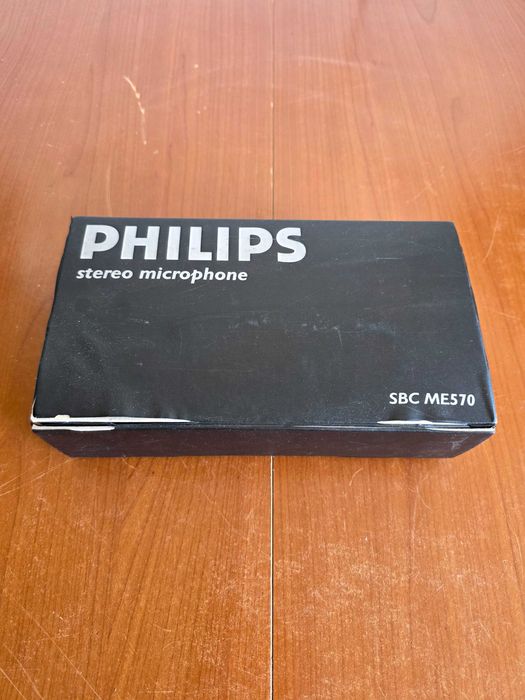 Philips SBC ME570 microfon vintage stereo HiFi original Cutie originala + stativ