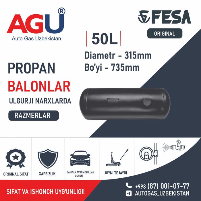 AGU Metan va Propan Balonlar