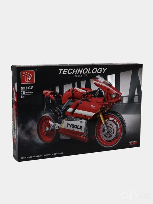 Конструктор Спортивный Мотоцикл Tycole-V4 729 дет. (Аналог Technic)