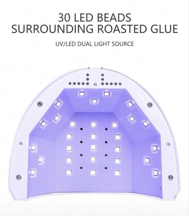 UV/LED лампа за маникюр, розова + подарък