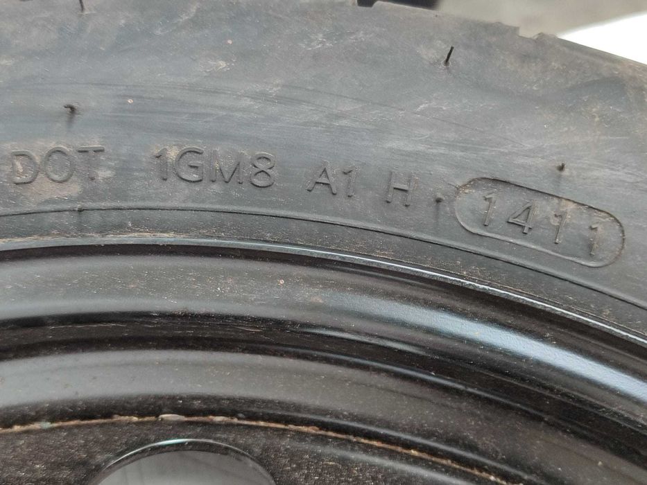 Roată de rezervă slim 5x112 T125/70 R19 DOT 1411 Audi A5 Sportback Cod:8K0601027D (3D)