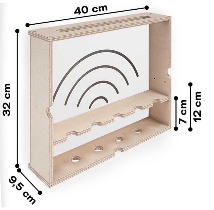 Raft suport router wireless (din lemn)
