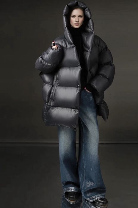 Пуховик оверсайз