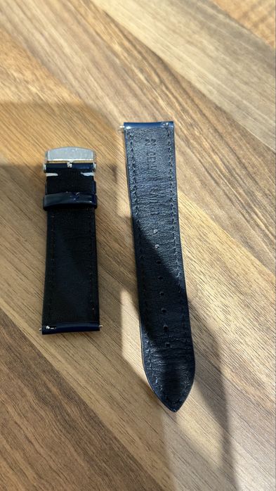 Vand curea ceas piele vitel lacuita 22mm