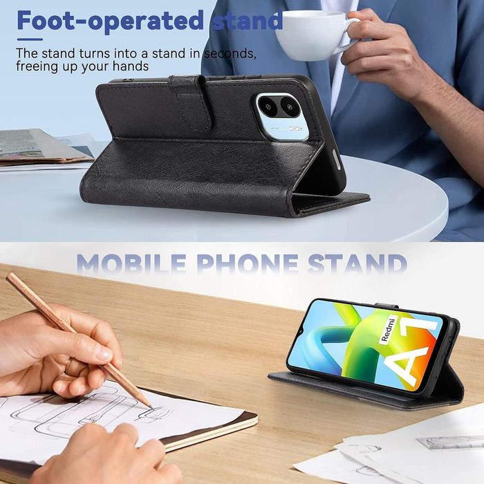 Кожен Калъф Тип Тефтер за Xiaomi Redmi A1 | Redmi A2