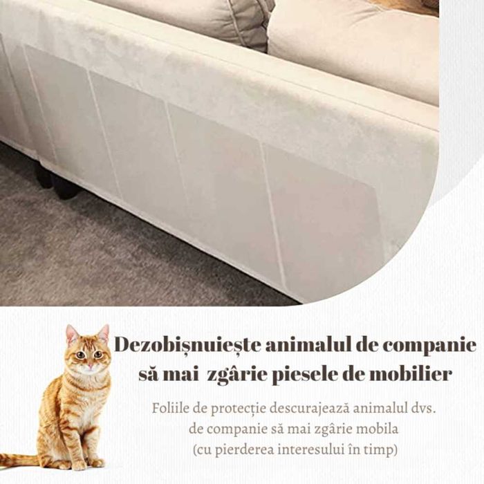 Set 8/12 Folii de Protectie Mobila Impotriva Zgarieturilor de Pisici
