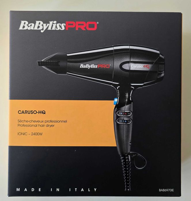 Сешоар BaByliss Pro HQ 6970IE, йонизация, 2400W, черен, нов