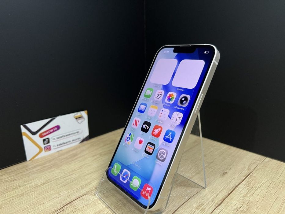 iPhone 13 128Gb Starlight Second-Hand 3 ani garanție, Telefoane Mures