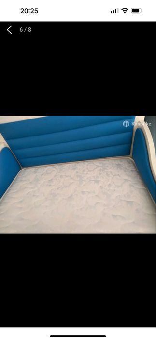 Детский кровать 2 в 1 с матрасом