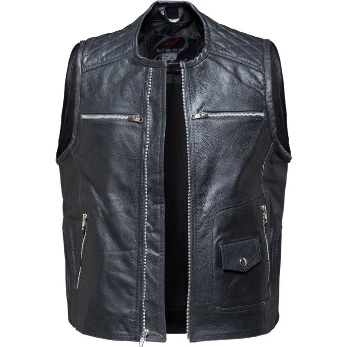 Vestă Moto Piele Naturală Black Phoenix Nouă cu Etichetă - Ideală Chopper, Biker, Cruiser, Custom. Echipament Piele Premium
