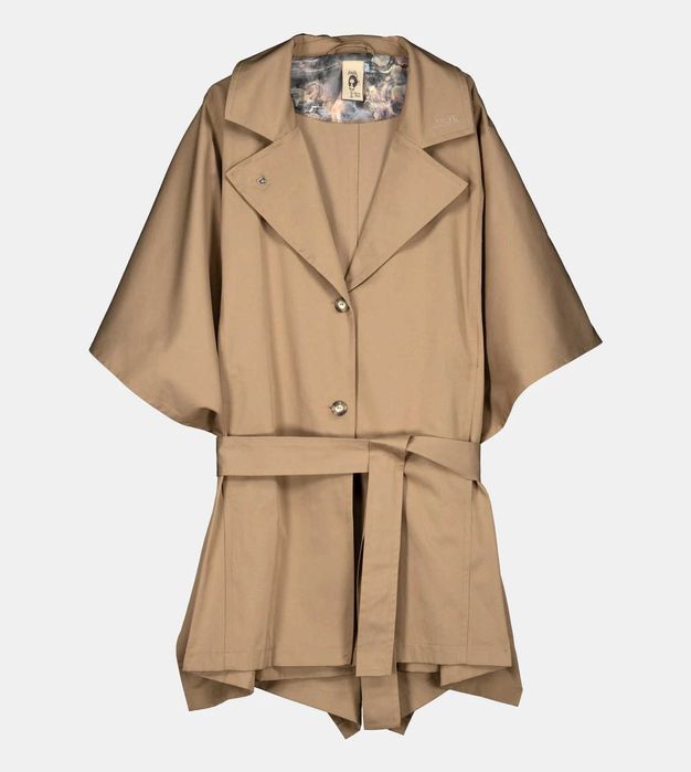 Бежов тренчкоут Анеке чисто нов Beige cape-style trench coat Anekke