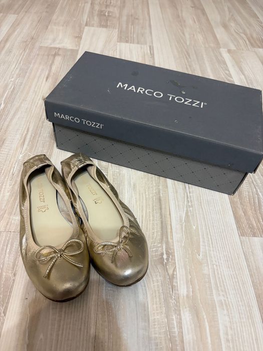 Балетки кожаные Marco Tozzi