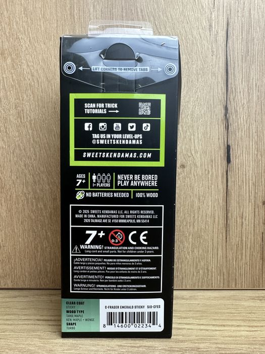 Kendama Sweets Emerald Christian Fraser, ultimul model - STICKY  Clear