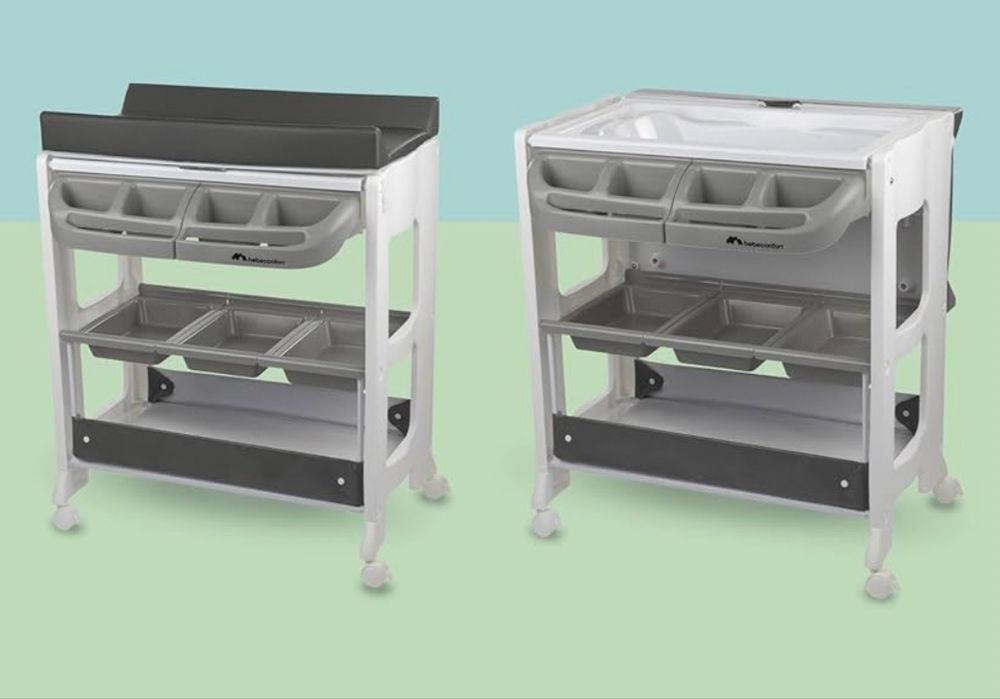 Masă de înfașat și cadă de baie bebe 2 în 1