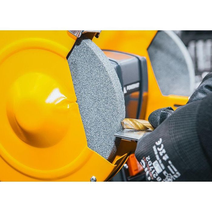 Polizor de banc cu 2 pietre, 1850 W, diametru disc 200 mm, 2950 rpm,