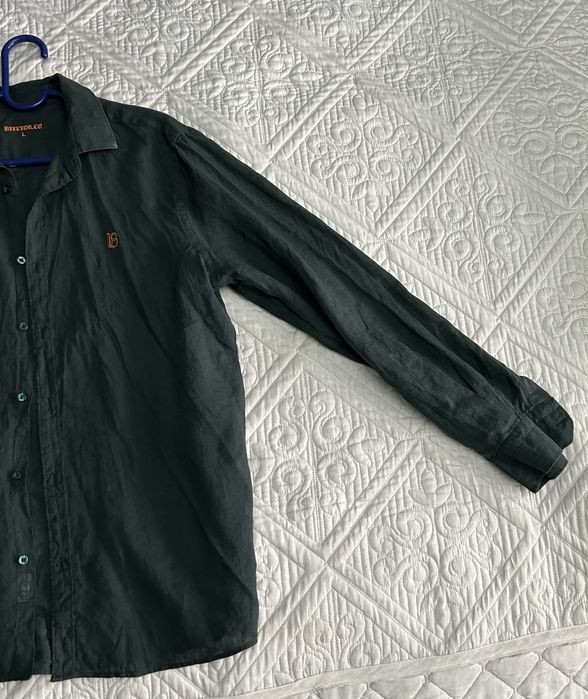 Рубашка мужская лен новая