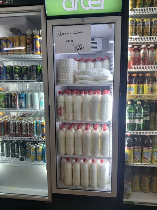 Домашний Айран.  Қаймақ.