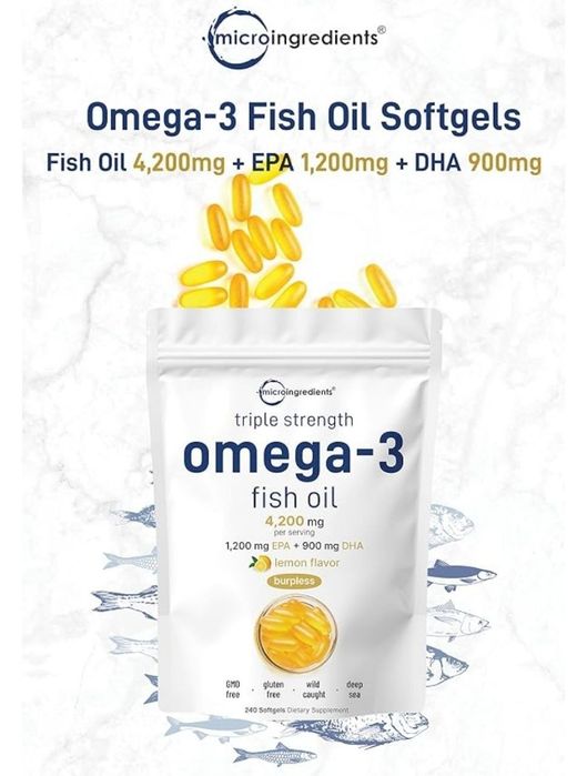 Omega 3,омега 3,fish oil ultra, 120 kaps, triple strength, EPA DHA