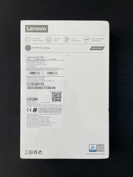 LENOVO Tab M8 - 2 ГБ + 32 ГБ - 8 дюймов - WiFi