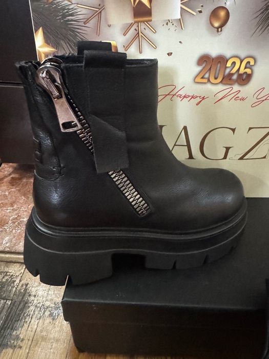 Дамски боти естествена кожа Magza