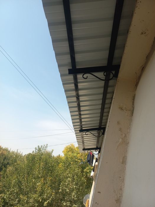 Установка  бесшумные козырьки.