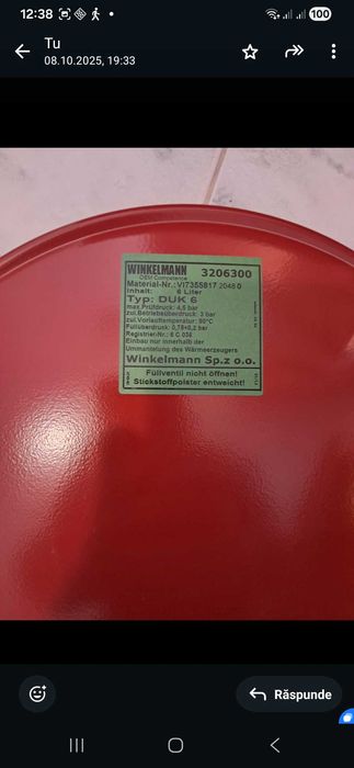 vand vas expansiune centrala termica