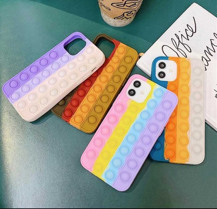 Husa silicon model POP IT pt. iPhone XS Max , 13 , 13 Pro , 13 Pro Max