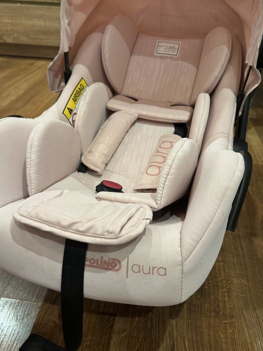 Бебешка кошница розово детско столче