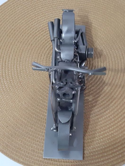 Motocicleta hand-made metal ,piesa colecție- unicat