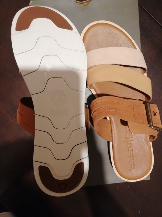 Нови чехли естествена кожа Timberland само 60 лв.