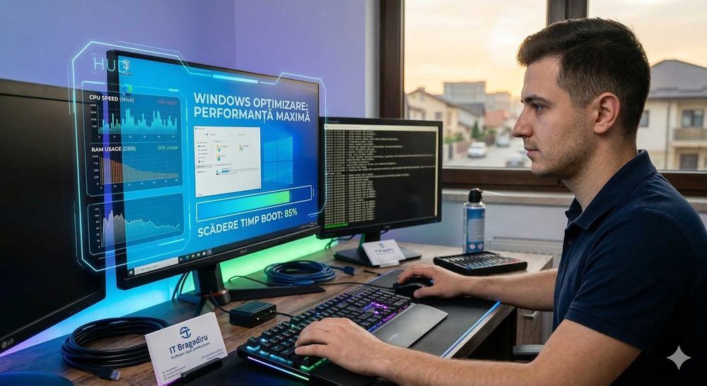 Instalare Windows și Optimizare Laptop/PC în Bragadiru