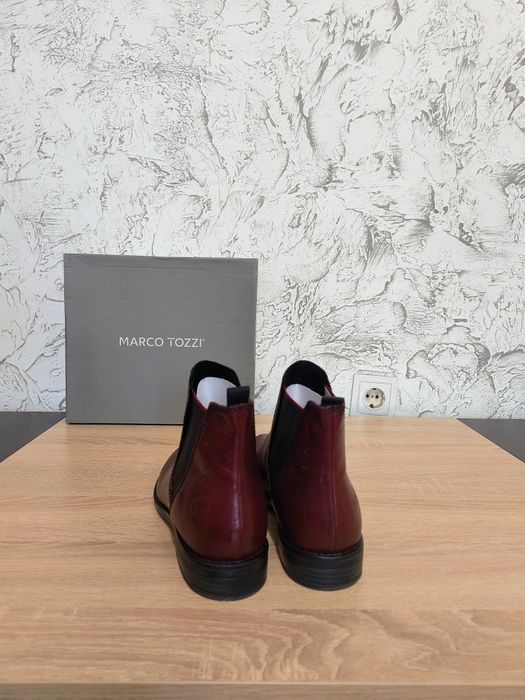 Елегантни кожени боти тип "Челси" – Marco Tozzi