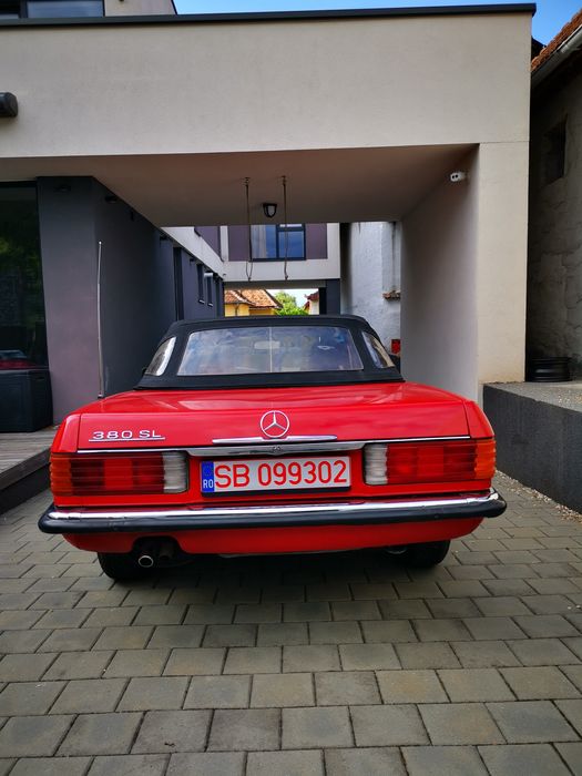 Vand Mercedes 380 SL R107 in stadiu de proiect