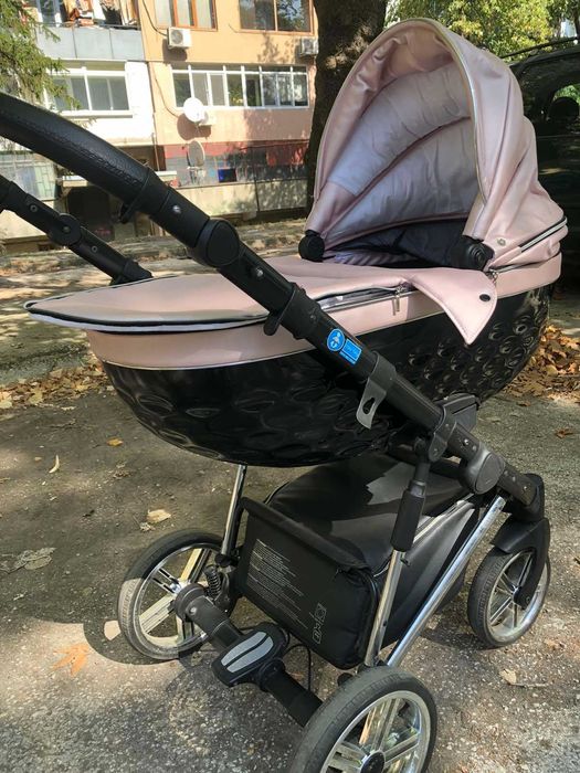 Бебешка количка 3в1 Avenue 3D: розово