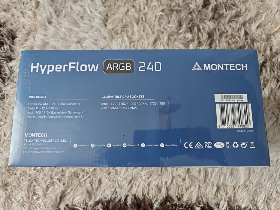 Водяное охлаждение Montech HyperFlow ARGB 240