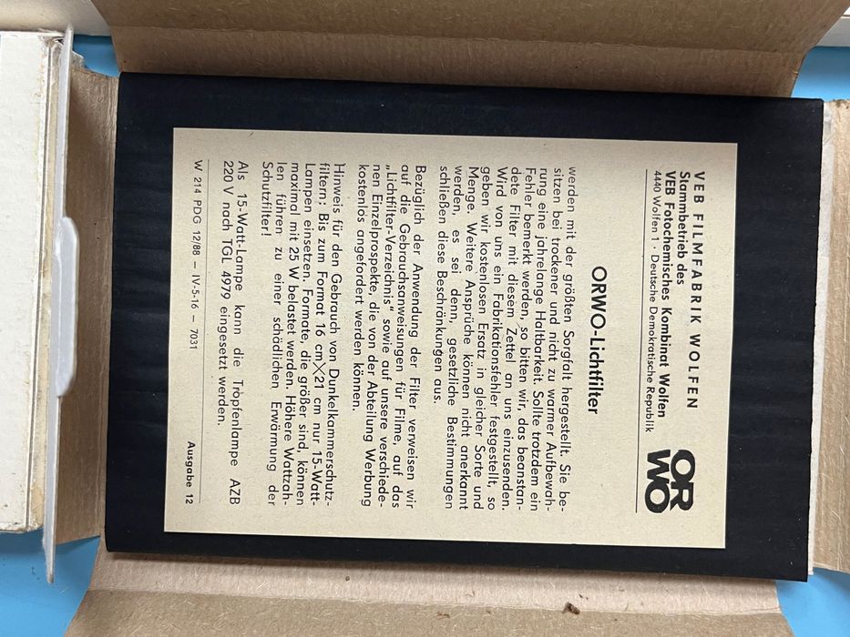 4 броя стари защитни филтри за тъмна стая фотографски