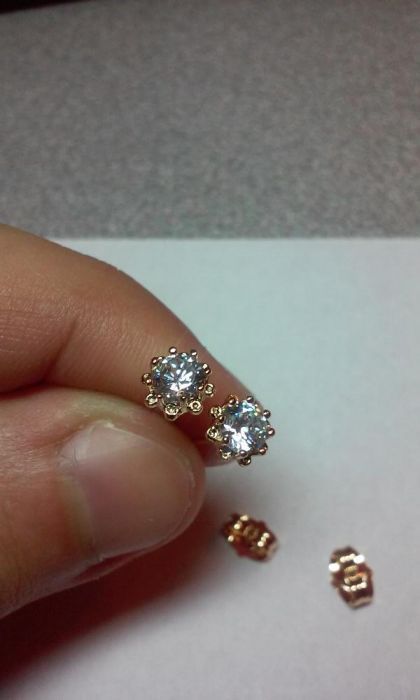 позлатени дамски детски обеци женски обеци обици бижу бижута