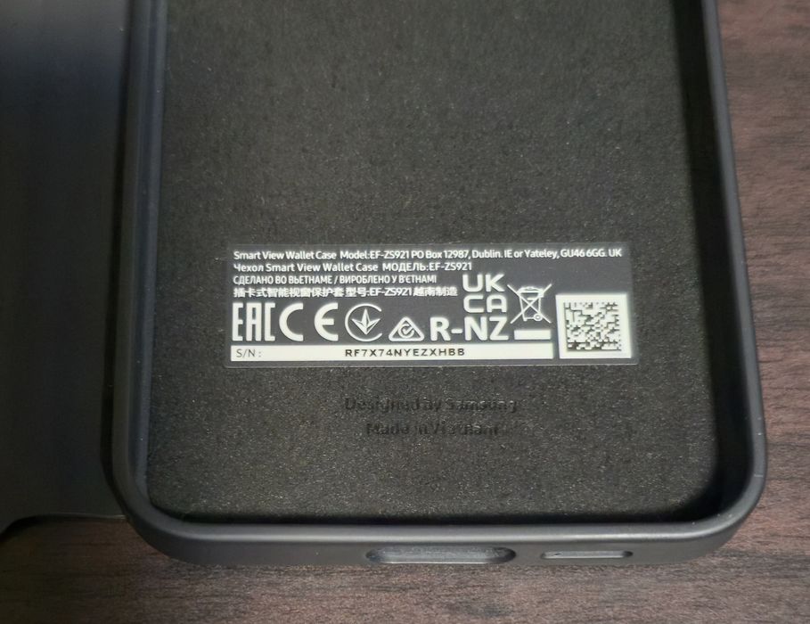 Husa flip activa originala Samsung Smart View Wallet Case S24 S921