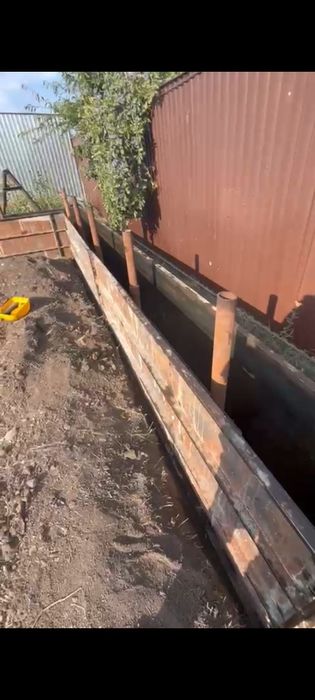 Фундамент заливка под миксер