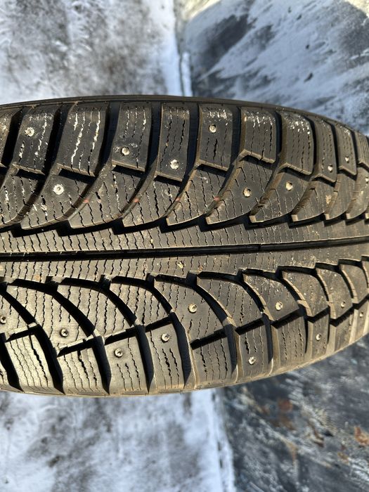 Один баллон. Шипованный.