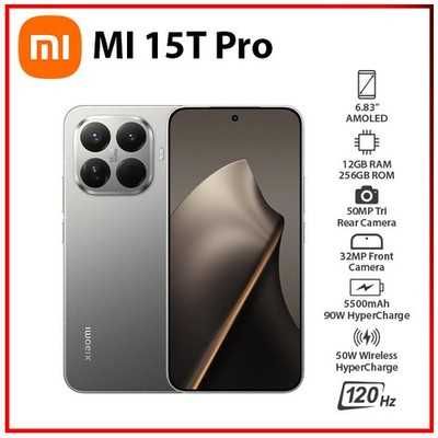 НОВ! Xiaomi 15T Pro 5G 256GB 12RAM Titan Black / Gray / Gold Гаранция!