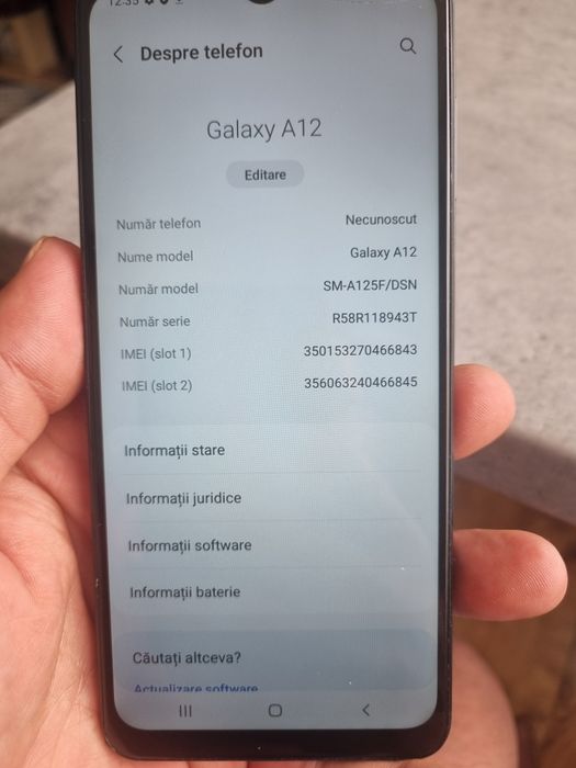 Vand Telefon Samsung A12