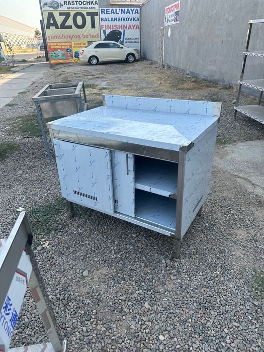 Нержавейки стол мойки стеллаж поднимаем заказ