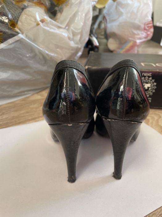 Черни лачени обувки Next