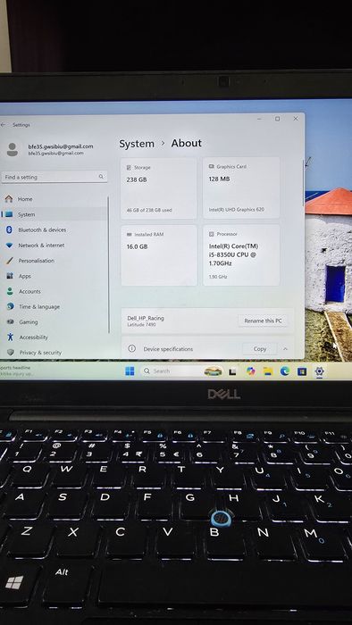 Laptop Dell Latitude 7490