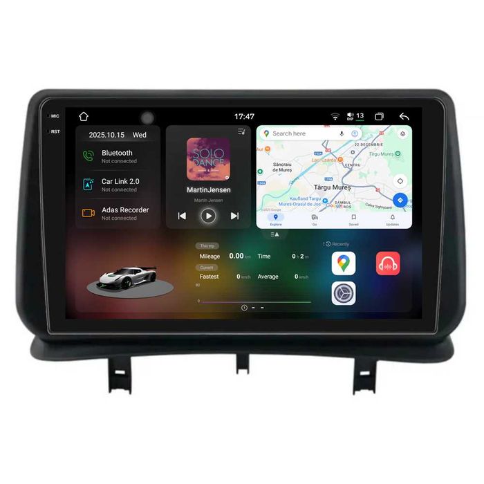 Navigatie Dedicata Android Renault Clio 3 (2005 - 2014), BT, Carplay