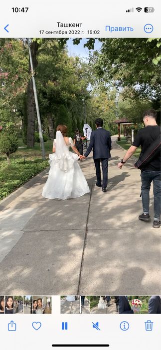 Шикарное свадебное платье