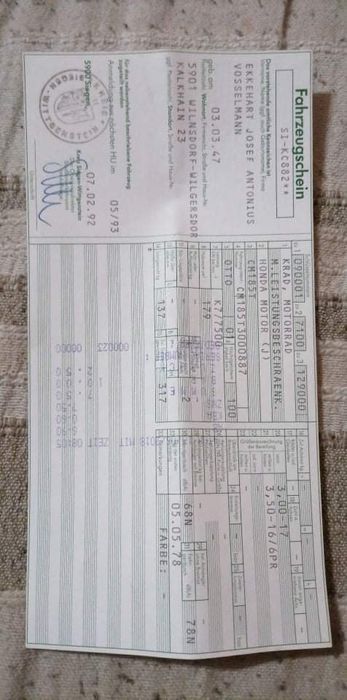 Honda 185Twin  fabricație 1978 cu  acte